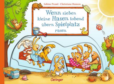 Wenn sieben kleine Hasen tobend übern Spielplatz rasen