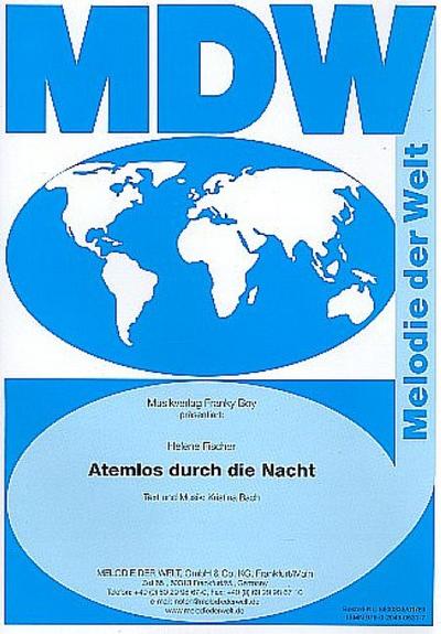 Atemlos durch die Nachtfür Klavier/Gesang/Gitarre