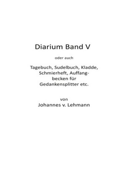 Diarium V