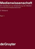 Medienwissenschaft. 3. Teilband