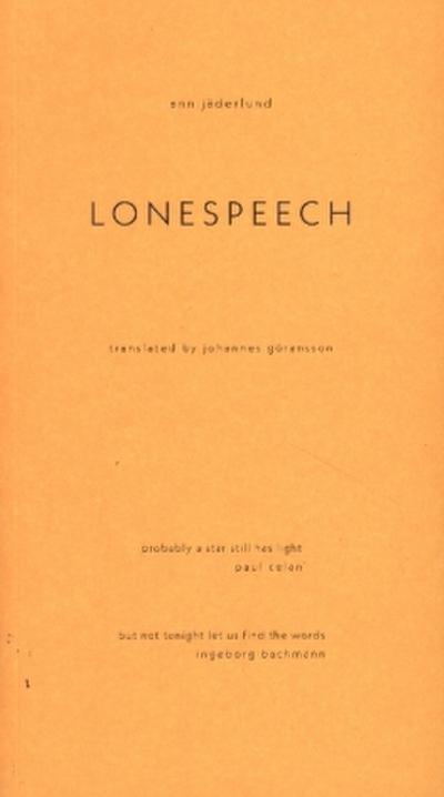 Lonespeech