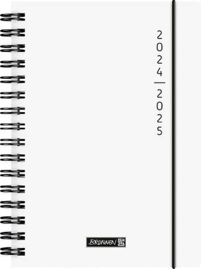 Schülerkalender 2024/2025 "Plain White", 1 Seite = 1 Tag, A5, 352 Seiten, weiß
