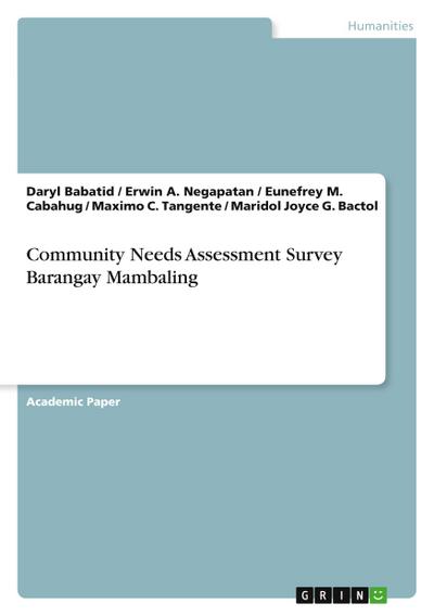 Community Needs Assessment Survey Barangay Mambaling