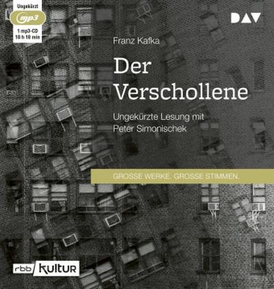 Der Verschollene, 1 Audio-CD, 1 MP3