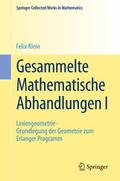 Gesammelte Mathematische Abhandlungen I