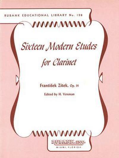 Sixteen Modern Etudes for Clarinet, Op. 14