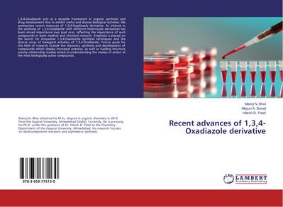 Recent advances of 1,3,4-Oxadiazole derivative