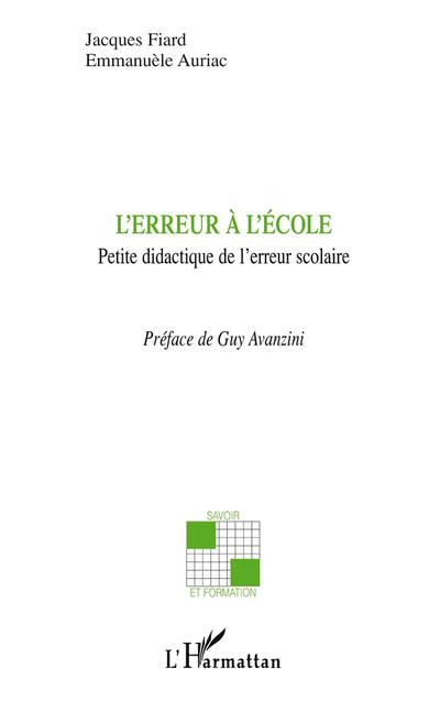 L’erreur à l’école