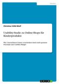 Usability-Studie zu Online-Shops für Kinderprodukt