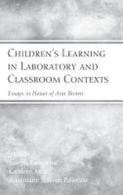 Children’s Learning in Laboratory and Classroom Contexts