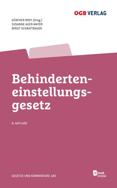 Behinderteneinstellungsgesetz (Gesetze und Kommentare)
