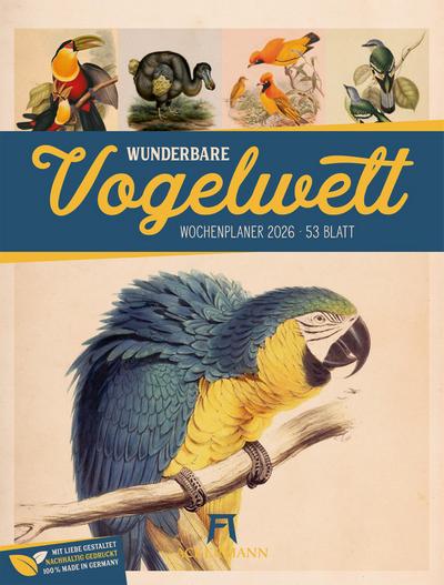 Wunderbare Vogelwelt Wochenplaner Kalender 2026