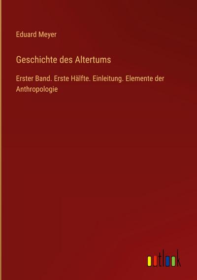 Geschichte des Altertums