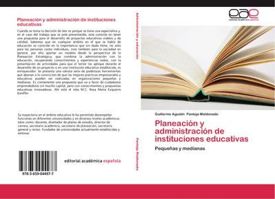 Planeación y administración de instituciones educativas