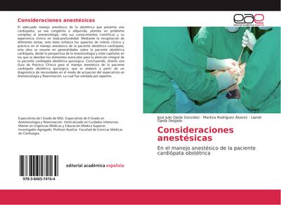 Consideraciones anestésicas