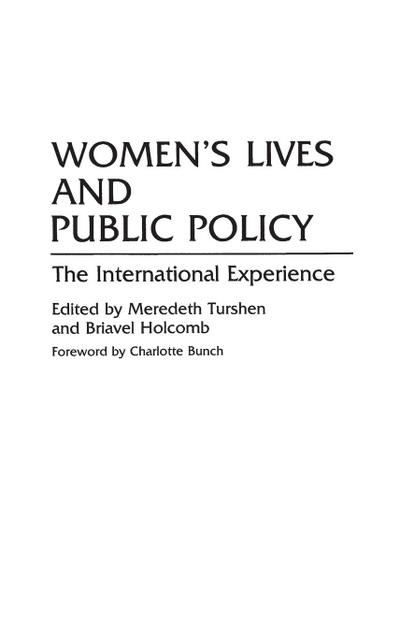 Women’s Lives and Public Policy