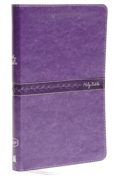 KJV, Thinline Bible, Standard Print, Imitation Leather, Purple, Indexed, Red Letter Edition