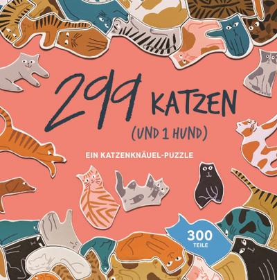 299 Katzen (und 1 Hund). Puzzle 300 Teile