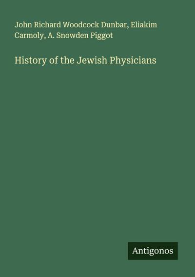 History of the Jewish Physicians