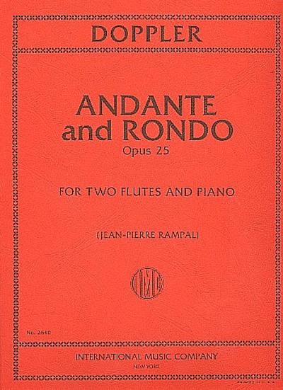 Andante and Rondo op.25for 2 flutes and piano