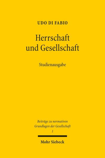 Herrschaft und Gesellschaft