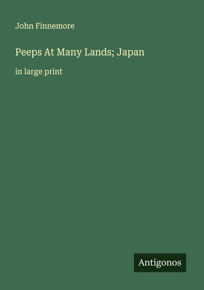 Peeps At Many Lands; Japan