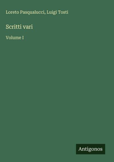 Scritti vari