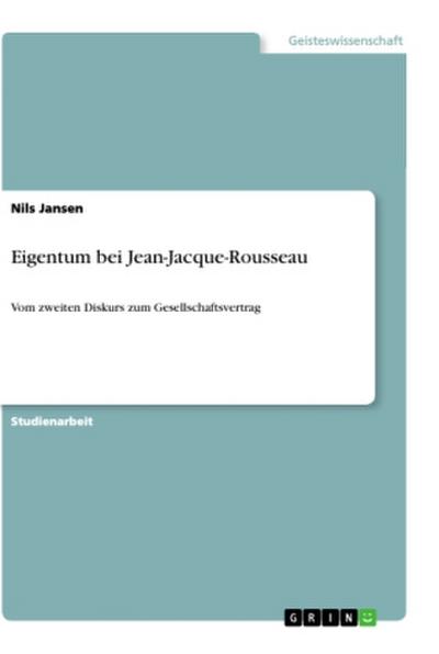 Eigentum bei Jean-Jacque-Rousseau