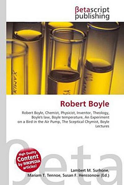 Robert Boyle - Lambert M Surhone