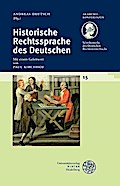 Historische Rechtssprache des Deutschen