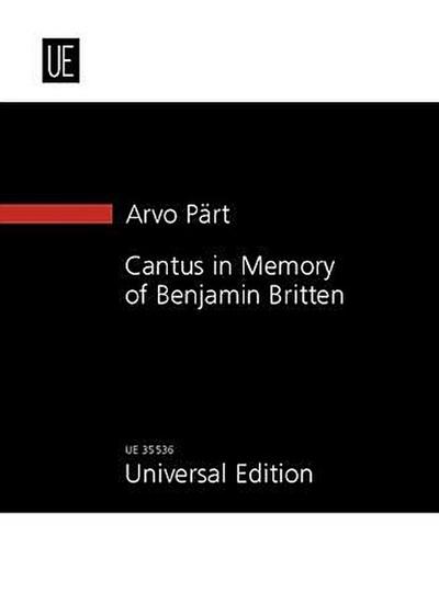 Cantus in Memory of Benjamin Britten
