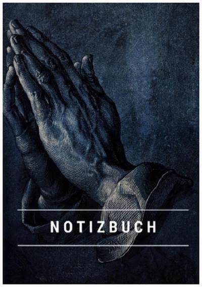 Notizbuch klein A5 liniert - Notizheft 44 Seiten 90g/m² - Softcover Albrecht Dürer "Betende Hände" - FSC Papier