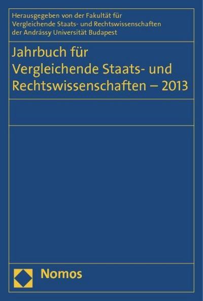 Jahrbuch für Vergleichende Staats- und Rechtswissenschaften - 2013
