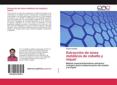 Extracción de iones metálicos de cobalto y níquel