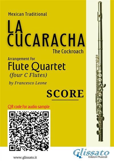 Flute Quartet Score of "La Cucaracha"