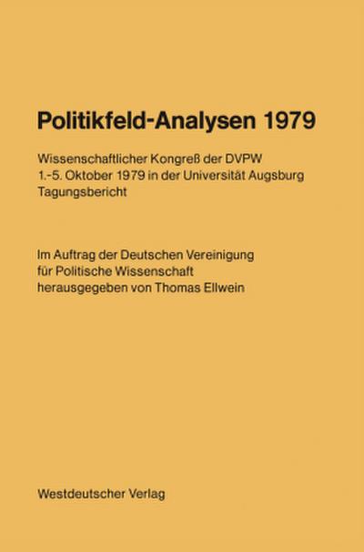 Politikfeld-Analysen 1979