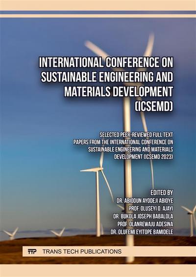 International Conference on Sustainable Engineering and Materials Development (ICSEMD)