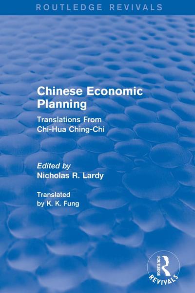 Chinese Economic Planning