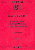 Deutsche Tänze, Salzburger Menuette und ländlerische Tänze Band 1für Viola und Klavier