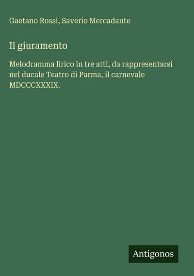 Il giuramento
