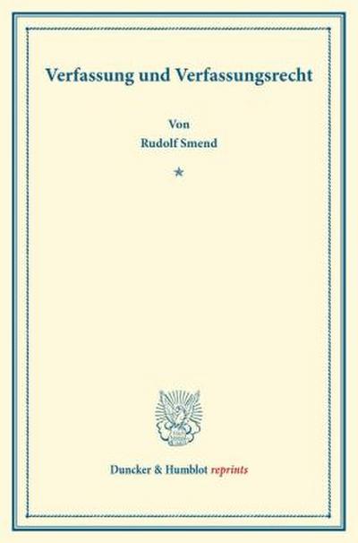 Verfassung und Verfassungsrecht