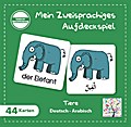 Mein Zweisprachiges Aufdeckspiel, Tiere, Arabisch (Kinderspiel)