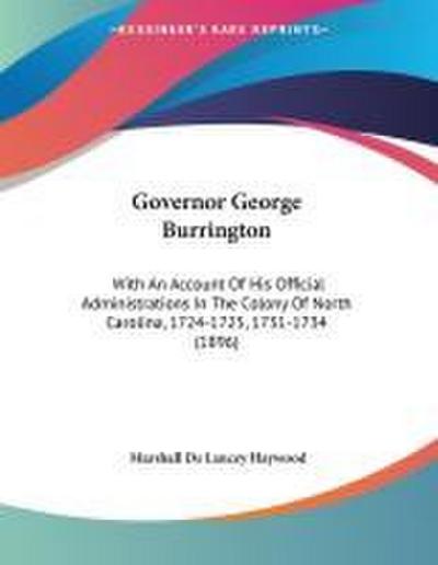 Governor George Burrington