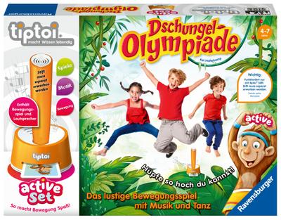tiptoi® active Set Dschungel-Olympiade (Kinderspiel)