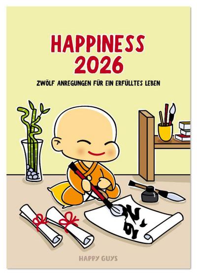 Happiness 2026 (Tischkalender 2026 DIN A5 hoch), CALVENDO Monatskalender