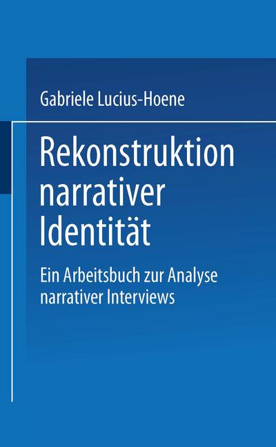 Rekonstruktion narrativer Identität