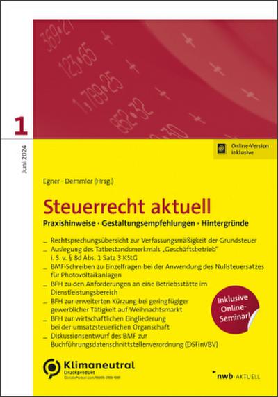NWB Steuerrecht aktuell 1/2024