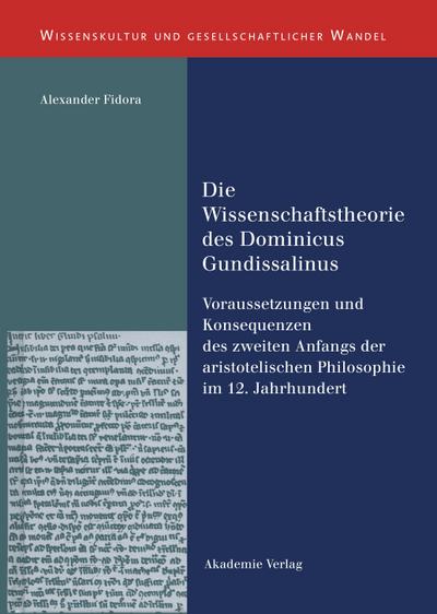 Die Wissenschaftstheorie des Dominicus Gundissalinus