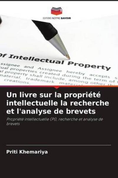 Un livre sur la propriété intellectuelle la recherche et l’analyse de brevets