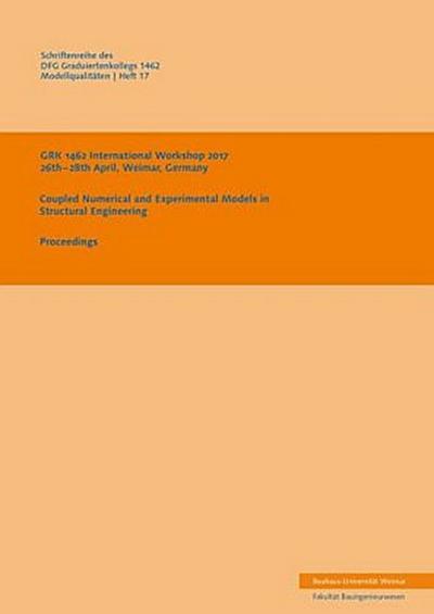 GRK 1462 International Workshop 2017. 26th - 28th April, Weimar, Germany